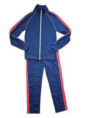 Original Use Men’s Tracksuit Set XS Blue Red Full Zip Jogger Athletic Outfit